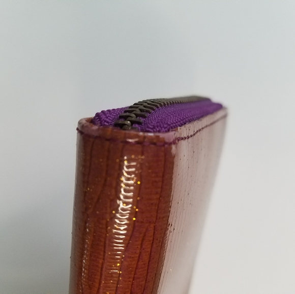 Fall Brown Wallet with Glitter - Picture 9 of 10